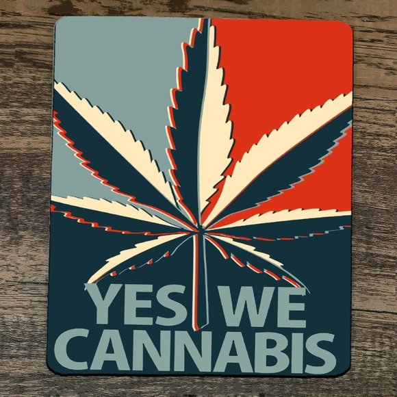 Mouse Pad Yes We Cannibis Weed 420 - Picture 1 of 1
